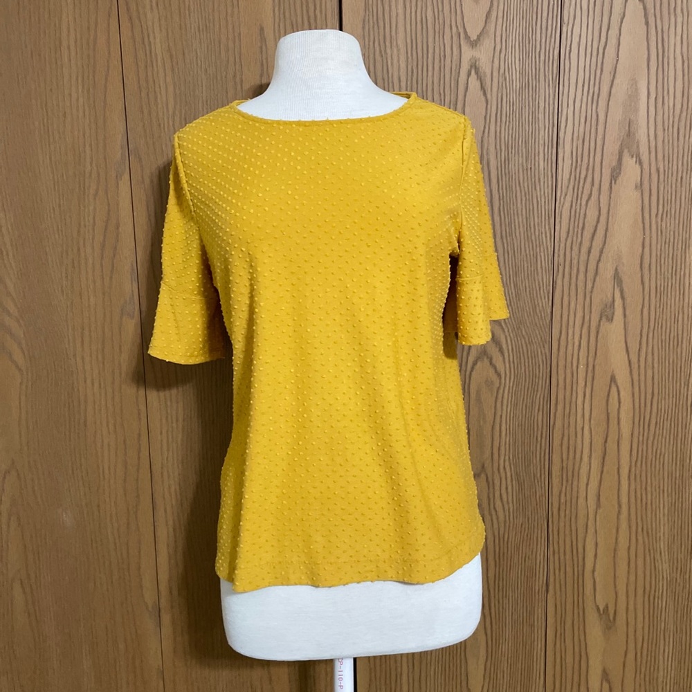 Mustard Yellow Textured Blouse